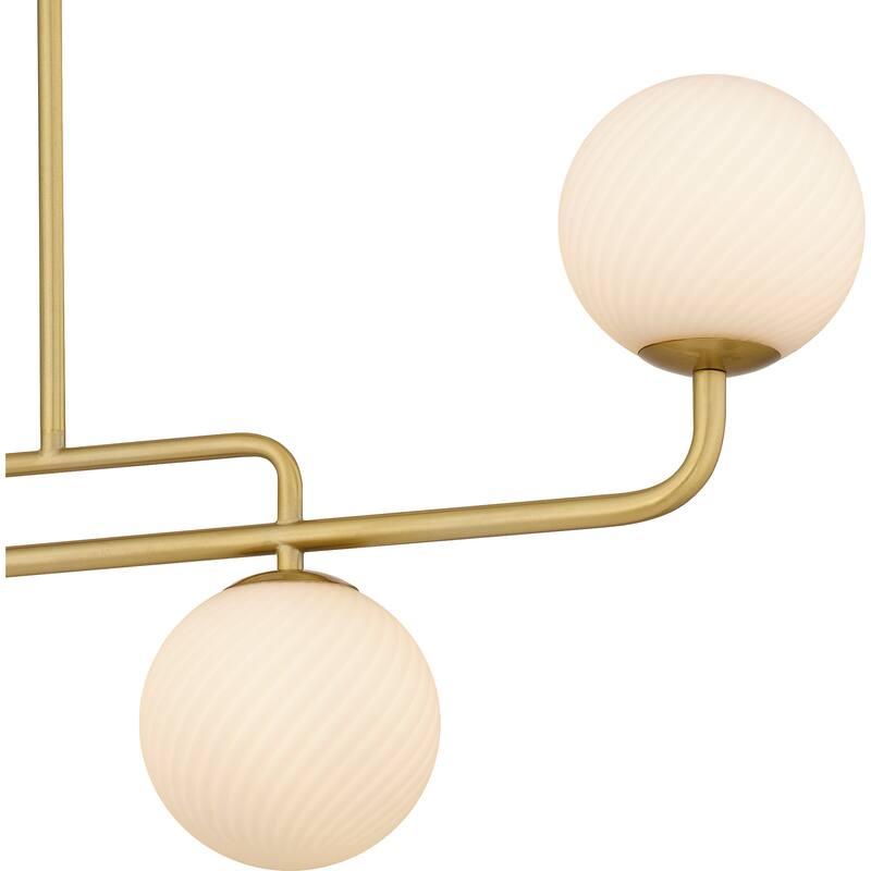 Regis 5-Light Brushed Gold Island Light