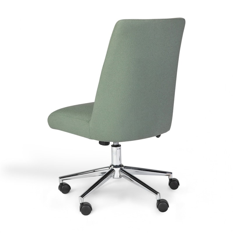 Martha Stewart Upholstered Height Adjustable Swivel Home Office Chair