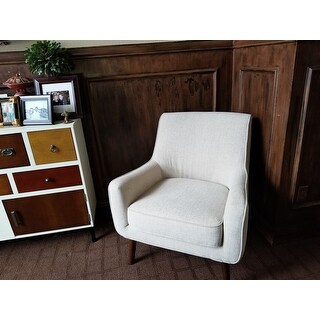 Shop Oxford Cream Colored Modern Accent Chair - Free ...
