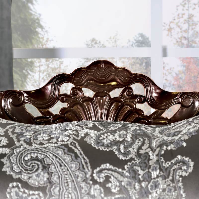 Dikic Traditional Chenille Upholstered Sofa by Furniture of America