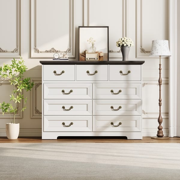 slim fit dress slacks Swedish 9 Drawer Dresser in Light Blue with White and Gold Trim – Le Chateau