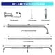 preview thumbnail 56 of 98, Energy-saving Wraparound Adjustable French Blackout Curtain Rod Set