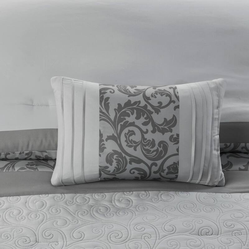 GDF Studio - Embroidered Comforter Set with Decorative Pillows