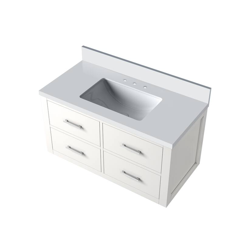 Castor Bath Vanity with Quartz Top and Sink