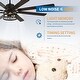 preview thumbnail 9 of 11, Chichoice 72" Farmhouse Large Ceiling Fan with Lights and Remote, 8-Blade 6 Speeds DC Motor Caged Ceiling Fan for Large Room