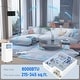 preview thumbnail 4 of 16, HOMCOM 8000 BTU Portable Air Conditioner for Rooms Up to 345 Sq. Ft., 3-in-1 AC Unit with Dehumidifier, Remote