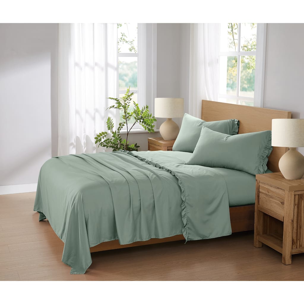 Truly Soft Solid Ruffle Sheet Set