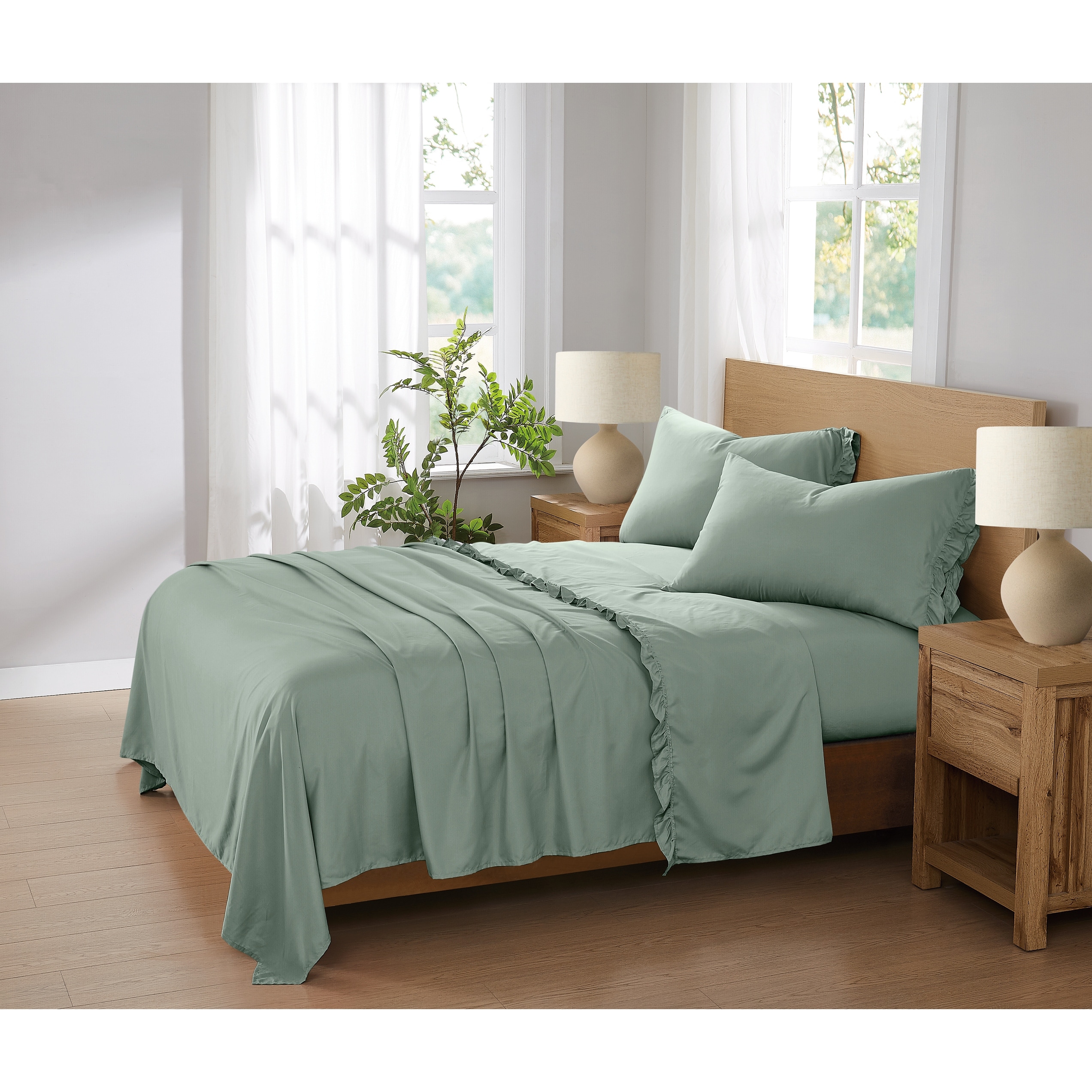 Truly Soft Solid Ruffle Sheet Set