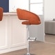 preview thumbnail 133 of 178, Vinyl Adjustable Height Barstool with Rounded Mid-Back