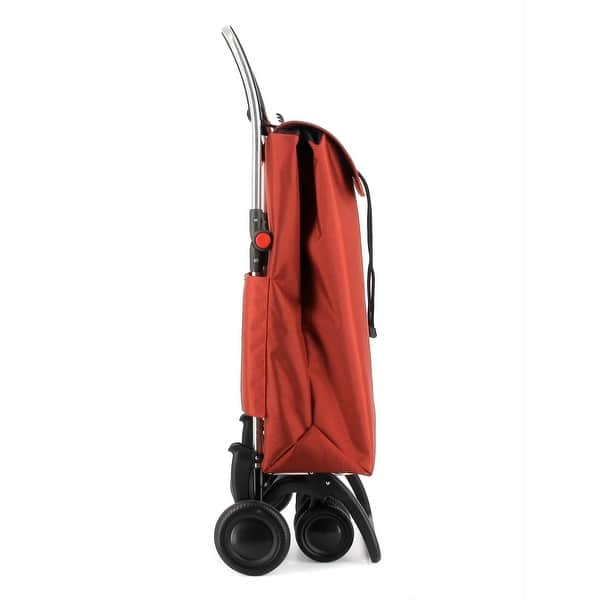 Rolser Basket MF 4 Big Wheel 2 Swivelling Foldable Shopping Trolley - Black