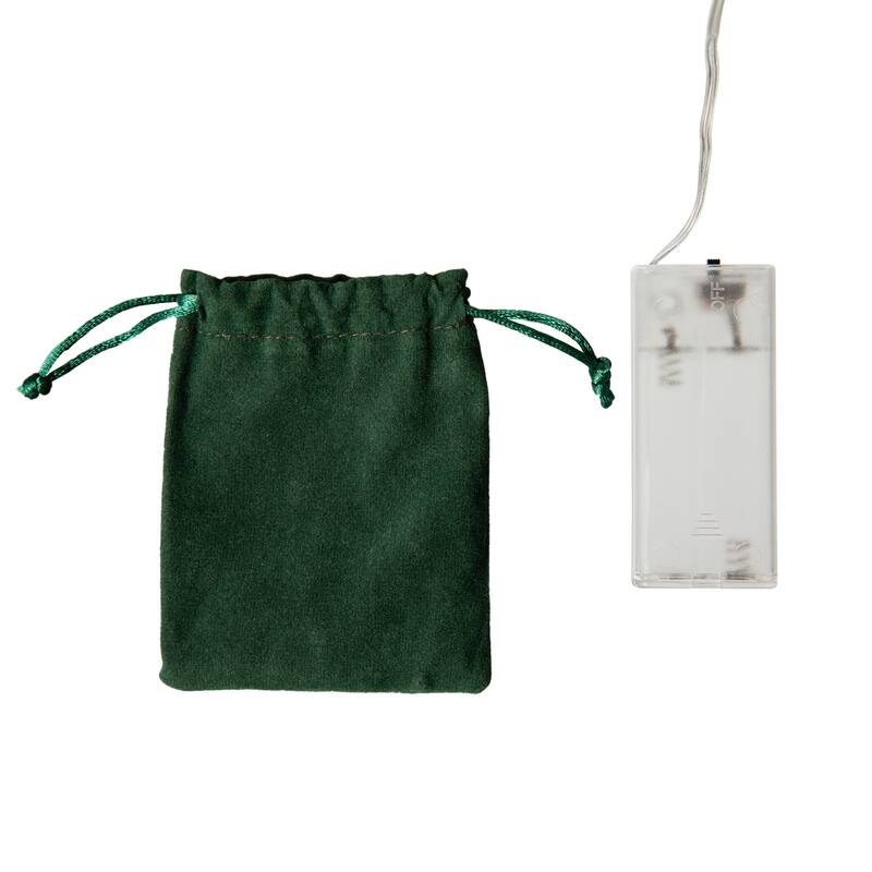 Glitzhome 21"H Lighted St. Patrick's Gold Coin Table Tree