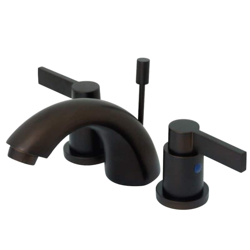 Kingston Brass Nuvo Fusion Widespread Bathroom Faucet - Free Pop-Up