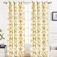 preview thumbnail 42 of 44, DriftAway Amelia Geo Thermal Insulated Blackout Curtain Panel Pair 52" width x 84 " length - Yellow