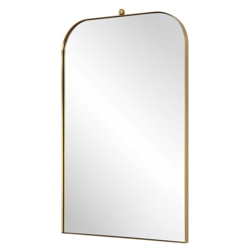 Uttermost Cassidy Brass Arch Mirror - 33"H x 21"W x 1"D