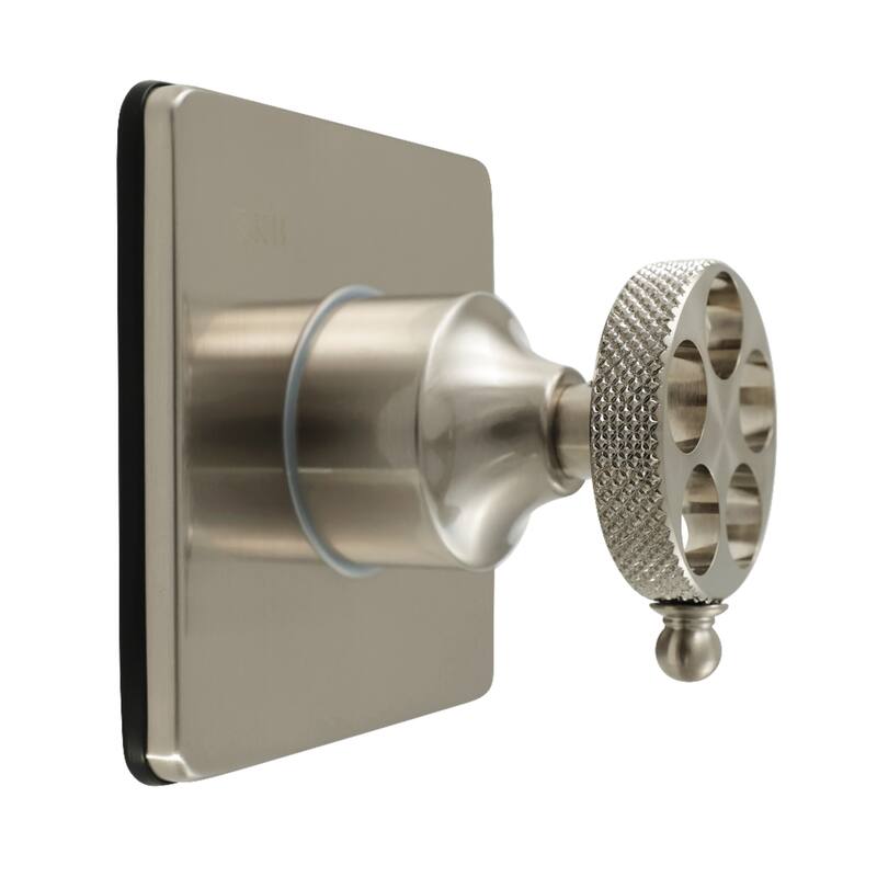 Webb Single-Handle Three-Way Diverter Valve with Square Trim Kit - Brushed Nickel