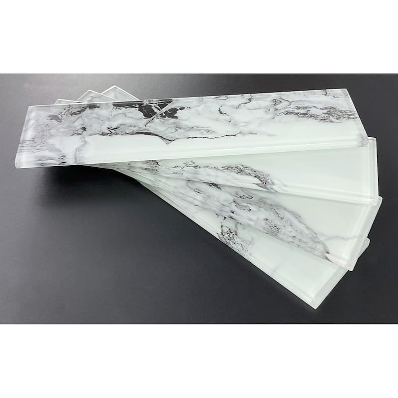 3 x 12 Glass Subway Wall Tiles - Case (10 Square Feet / 40 Pieces)