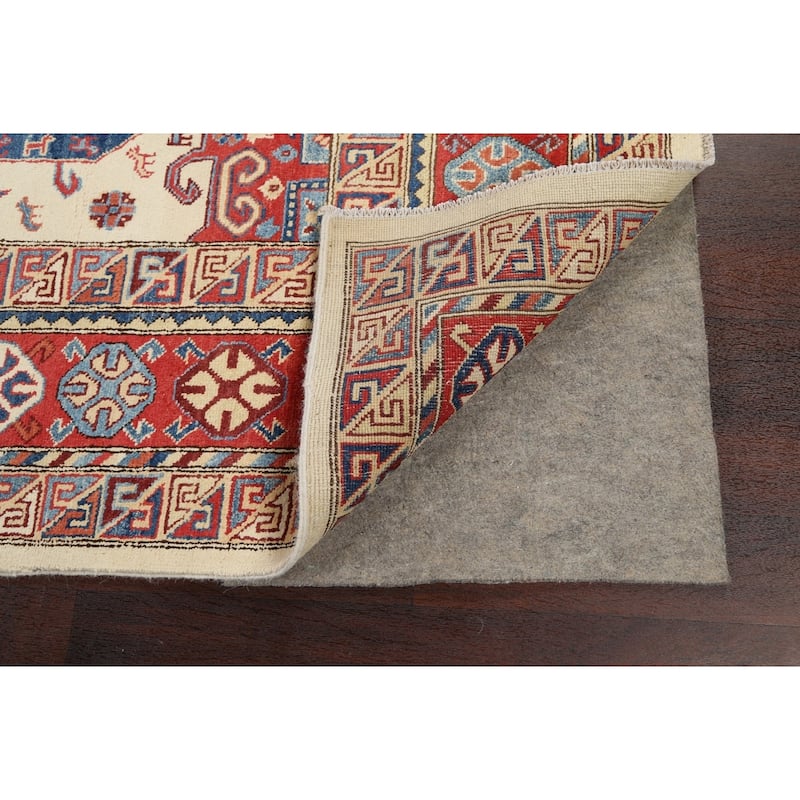 Geometric Super Kazak Oriental Vegetable Dye Area Rug Wool Handmade - 8'8" x 11'9"