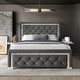 preview thumbnail 1 of 33, Clayfell Toccoa Upholstered Panel Bed Grey - King