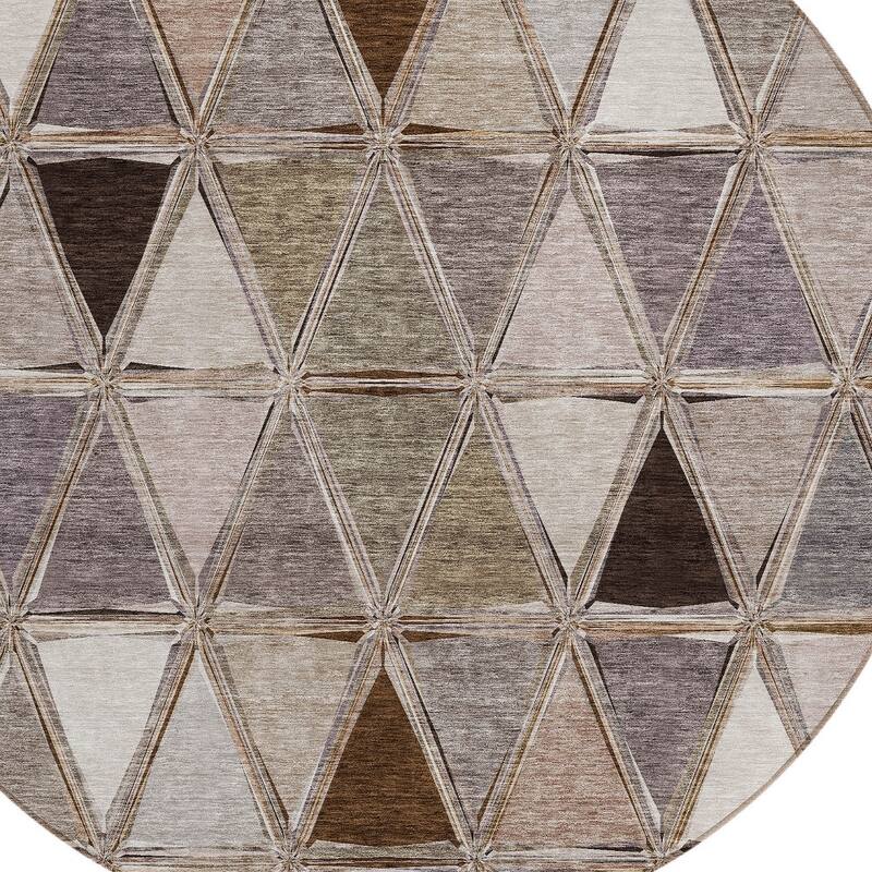 HomeRoots Geometric Transitional Rectangle Outdoor Rug