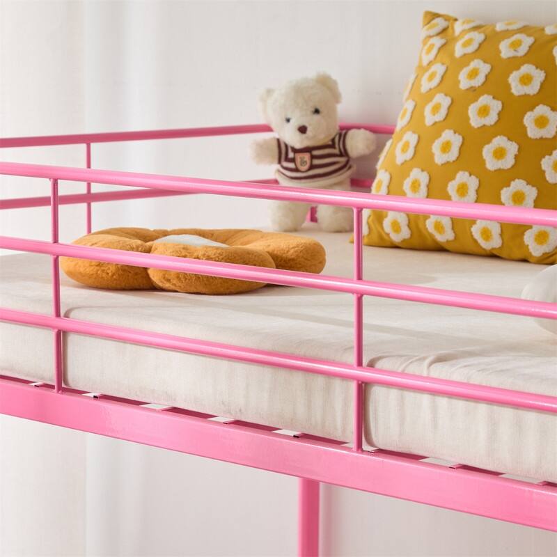 Twin-friendly Metal Bunk round Beds in Multiple colors