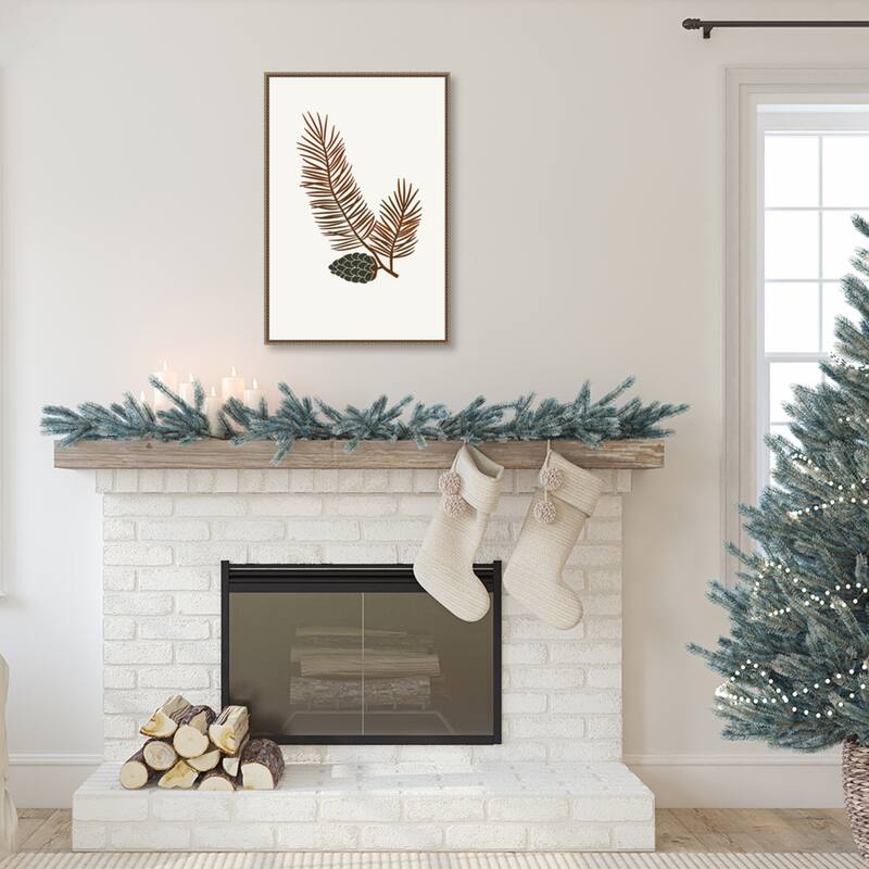 Pine by Kubistika Framed Canvas Wall Art Print