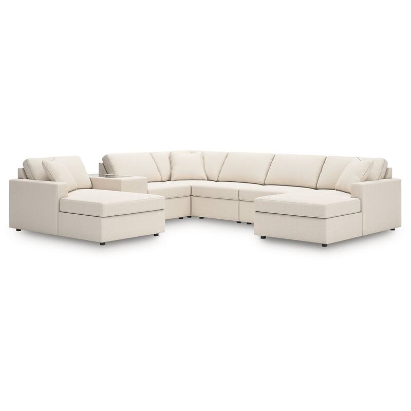 Signature Design by Ashley Modmax 7-Piece Sectional - 140" W x 125" D x 36" H - Beige