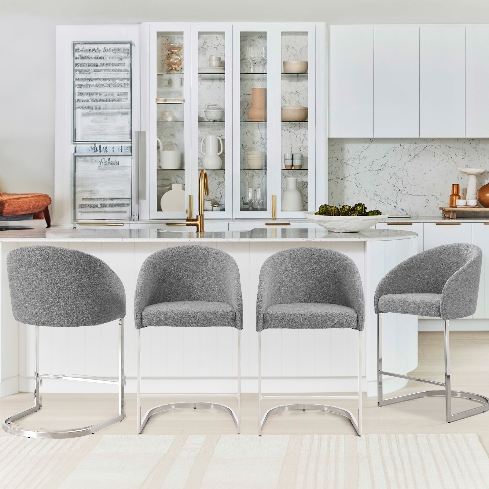 Dusty bar and shop counter swivel stool