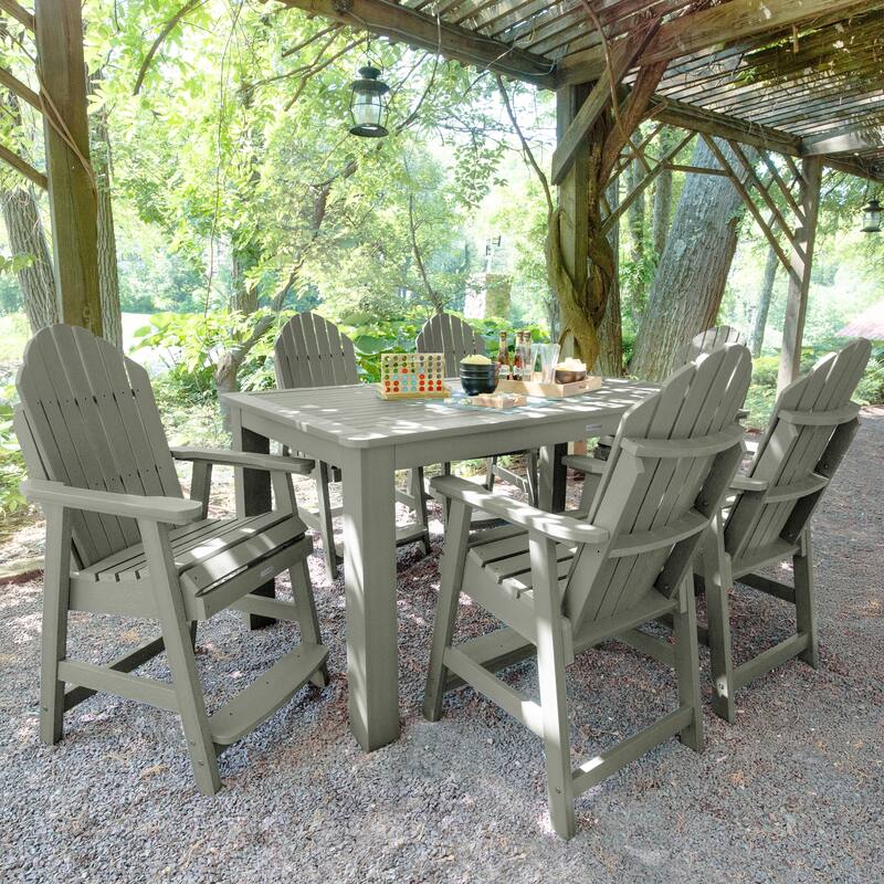 Hamilton 7-Piece Outdoor Dining Set - 42" x 72" Table, Counter-height