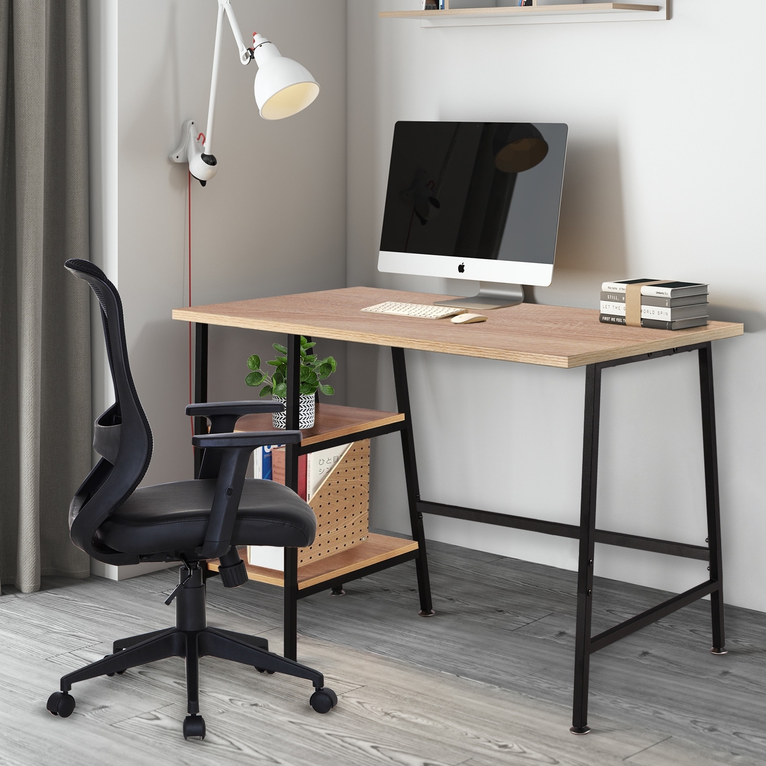 Shop Vecelo Reclaimed Wood Computer Desk Student Desk Overstock 29449333