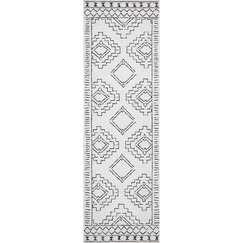 Nuloom Noa SpinClean Machine Washable Tribal Moroccan Area Rug