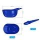 preview thumbnail 8 of 8, 12 Set Ice Cream Bowls and Spoons Set, 8oz Baseball Cap Ice Cream Bowl Blue