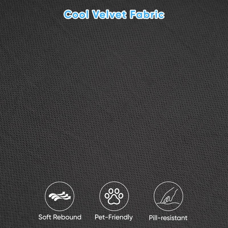 Mixoy Pull Out Loveseat Sofa,Sleeper Sofa Bed with Mattress,Cup Holder