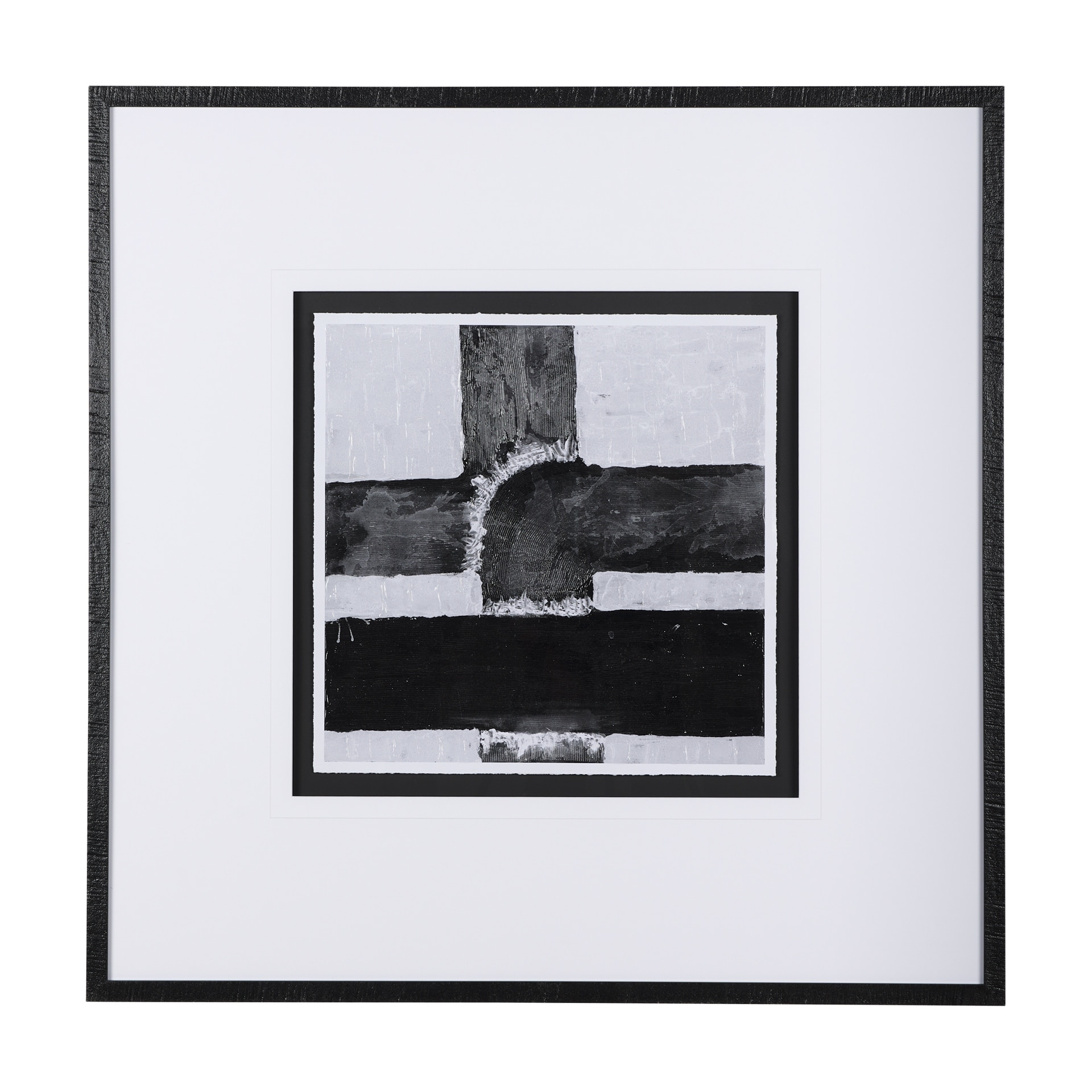 Pipes II by Chase a Hand Embellished Textured Framed Art Print Matted under Glass