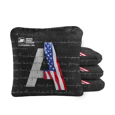 USA Flag Constitution Dual Sided Cornhole Bags