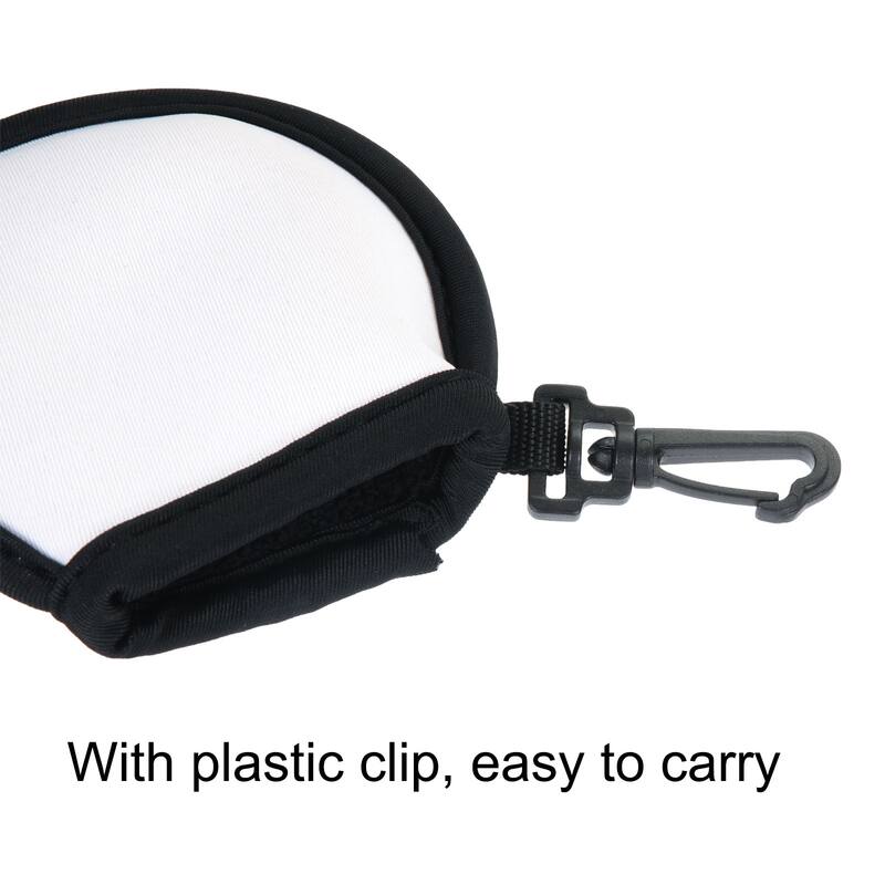 Golf Ball Cleaner Portable Pouch Pocket Washer Bag with Clips