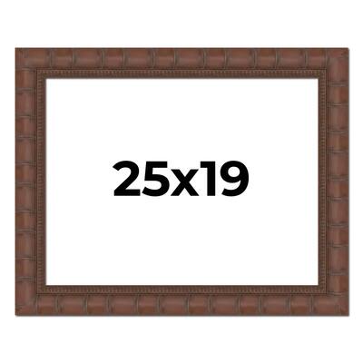25x19 Frame Pewter Solid Wood Picture Frame Width 1.625 Inches | Interior Frame Depth 0.6875 Inches