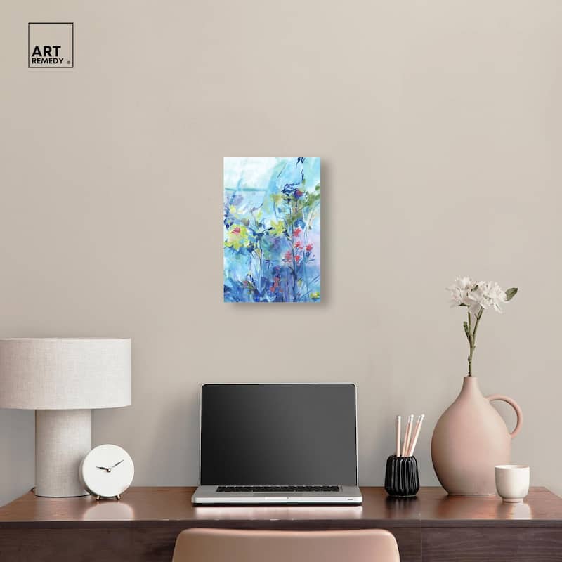 Heavenly Blue II Acrylic by Art Remedy, Ready to Hang