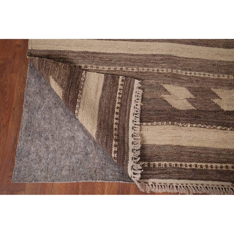 Nomadical Kilim Persian Vintage Area Rug Hand-Woven Wool Carpet - 5'5"x 8'2"
