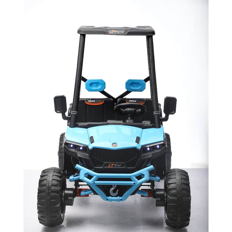 Kids Ride On Dump Truck Off-Road Toy Car with Bluetooth Music, Ride On Truck Ride On Vehicle with LED Lights