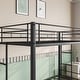 preview thumbnail 7 of 7, Twin over Twin Metal Bunk Bed, Heavy Duty with shelf and Slatted Support
