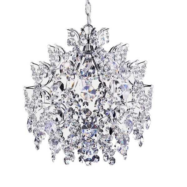 Silver Orchid Taylor Elegant Indoor 3-light Chrome/ Crystal