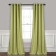 preview thumbnail 46 of 119, Lush Decor Insulated Grommet Blackout Curtain Panel Pair 52"W x 84"L - Sage