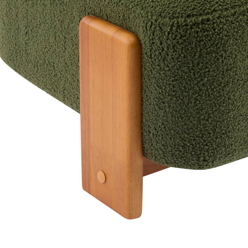 Side Chair Green Natural Office Chair Coffee Chair Armless Chair Vanity Chair Dressing Chair with Wood Legs