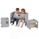 preview thumbnail 20 of 18, Costway 3 PCS Kids Table and Chair Set, Space-saving Toddler Table and