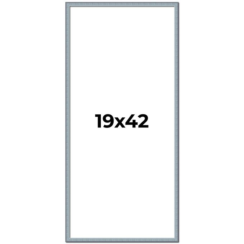 19x42 Frame Rustic Sky Blue Solid Wood Picture Frame | 0.75 Inch