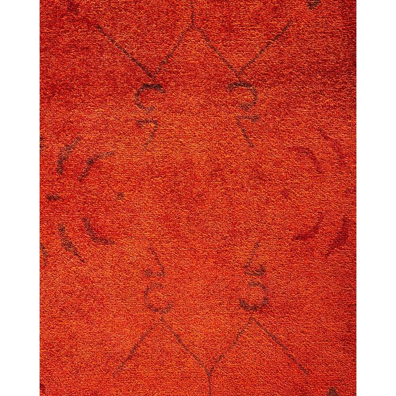 Vibrance, One-of-a-Kind Hand-Knotted Area Rug - Orange, 9' 2" x 12' 4" - 9' 2" x 12' 4"
