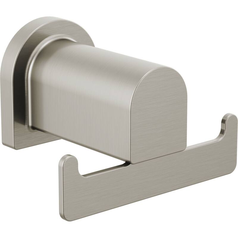 Peerless Xander Double Robe Hook - Brushed Nickel