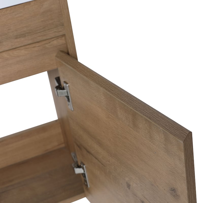 18 Inch Single Sink Bathroom Vanity with Soft Close Door, 18x10