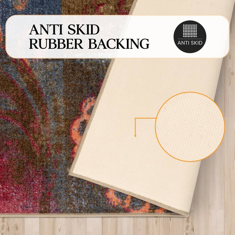Superior Non-slip Dermut Washable Indoor Area Rug