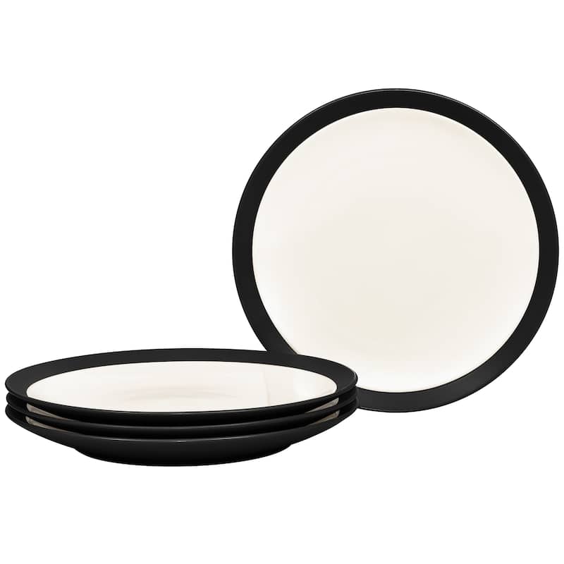 Noritake Colorwave Set Of 4 Curve Salad Plates, 8-1/2" - Graphite